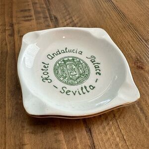 Vintage Hotel Andalucia Palace Sevilla Trinket/Ash Tray
